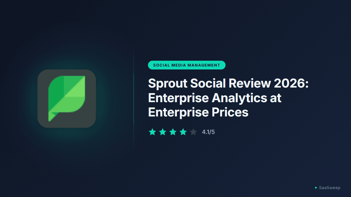 Sprout Social Review 2026: Enterprise Analytics at Enterprise Prices